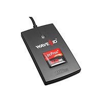 rf IDEAS WAVE ID Solo Keystroke INDALA USB Black Reader - RF proximity reader - USB