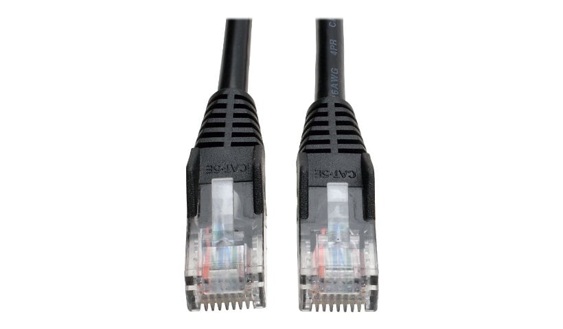 Eaton Tripp Lite Series Cat5e 350 MHz Snagless Molded (UTP) Ethernet Cable (RJ45 M/M), PoE - Black, 50 ft. (15.24 m) -