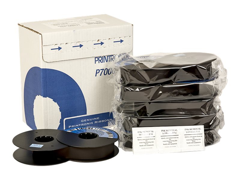 Printronix Ultra Capacity - pack de 6 - noir - ruban d'impression