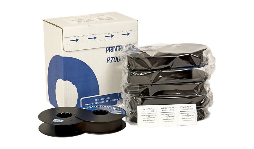 Printronix Ultra Capacity - 6-pack - black - print ribbon