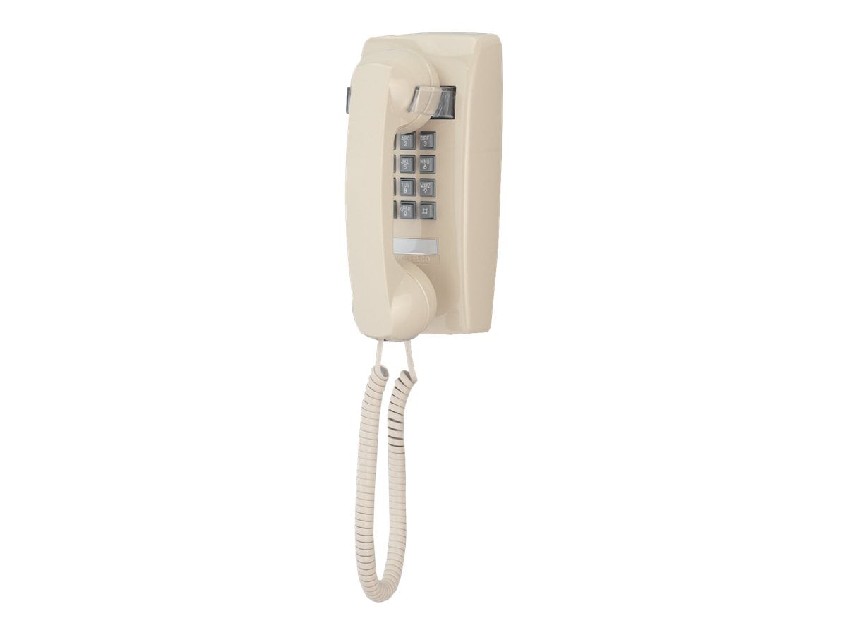 Cortelco 2554 Mini Wall Telephone, TT, Ivory