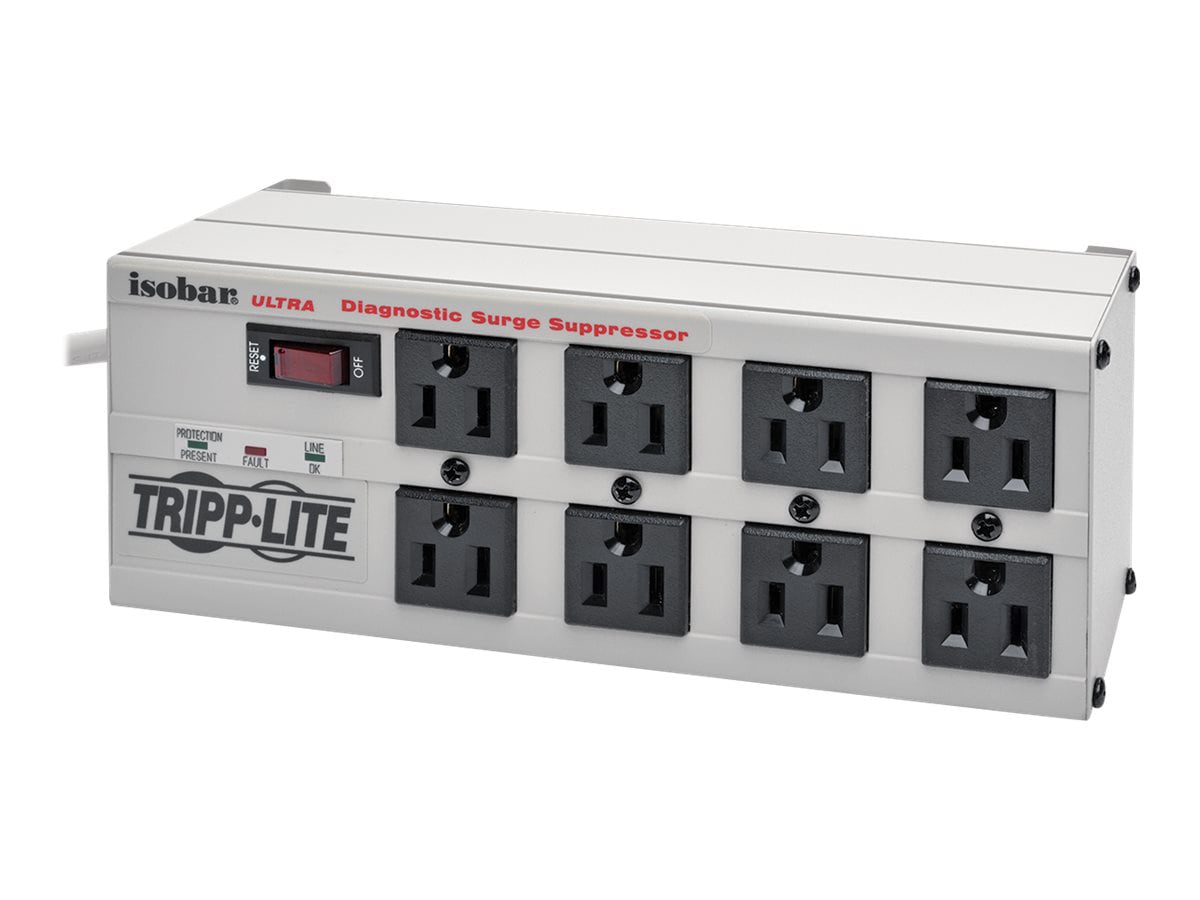 Tripp Lite Isobar Surge Protector Metal 8 Outlet 25' Cord 3840 Joules - surge protector