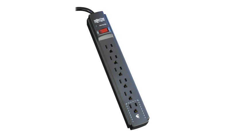 6FT Power Strip w/ Surge Protection, Mountable, Easy-to-Install