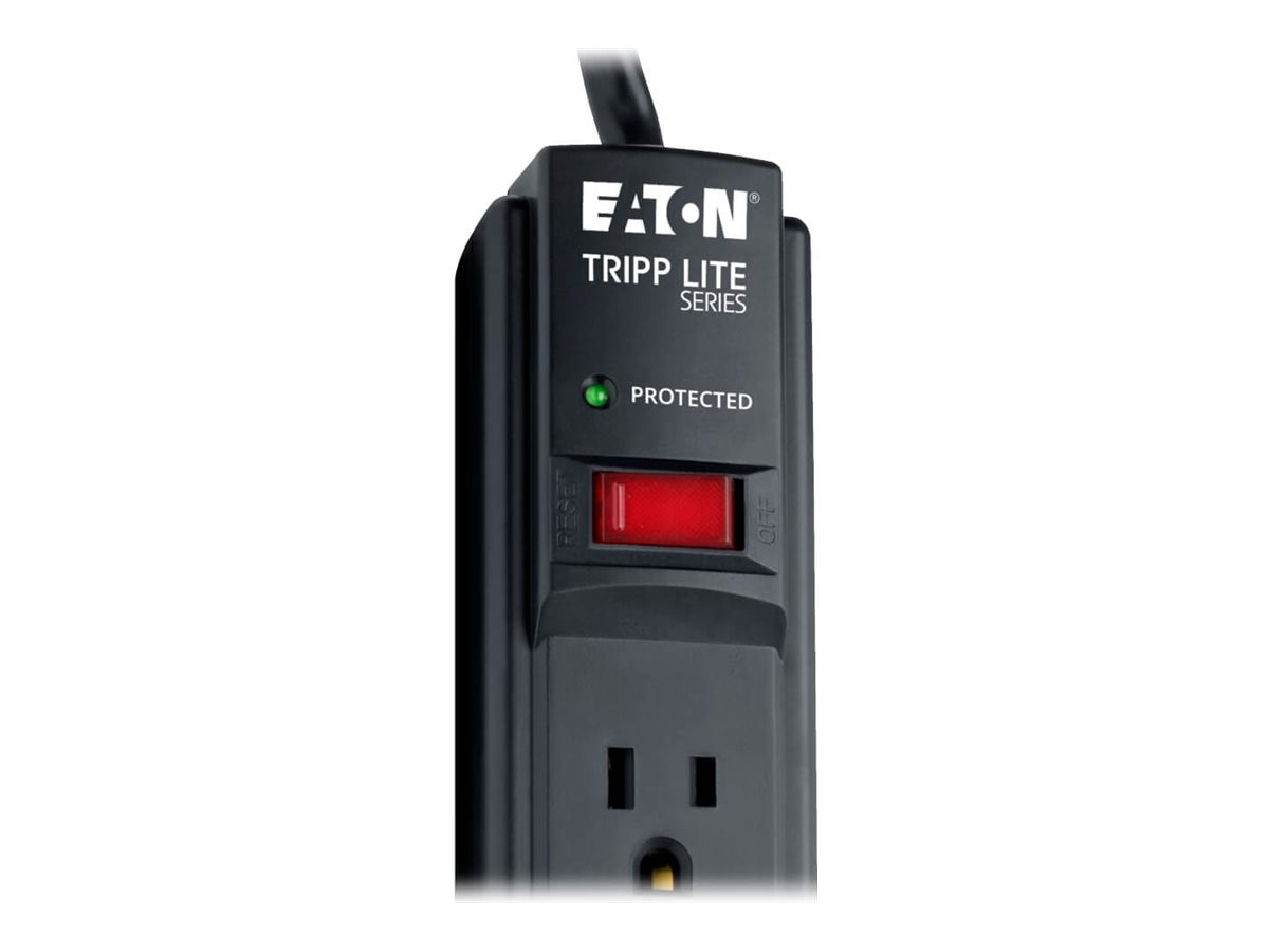 Thumbnail 4 of 9 for Eaton Tripp Lite Series Protect It! 6-Outlet Surge Protector, 6 ft. Cord, 790 Joules, Diagnostic LED, Black Housing