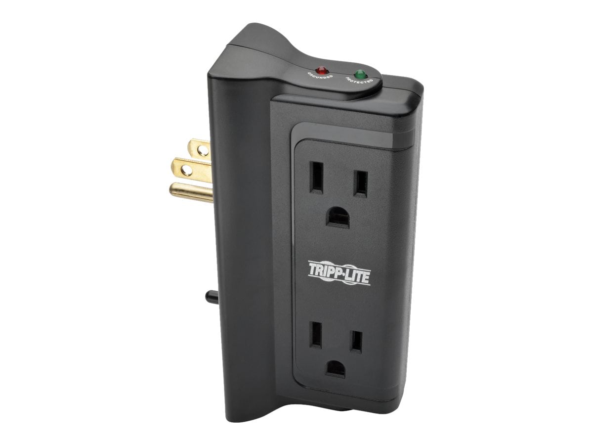 Tripp Lite Surge Protector Wallmount Direct Plug In 120V 4 Outlet 720 Joules - surge protector