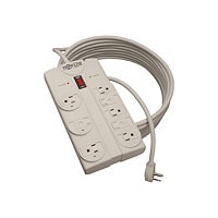 Tripp Lite Protect It! 8-Outlet Surge Protector, 25 ft. Cord with Right-Angle Plug, 1440 Joules, Diagnostic LEDs, Light