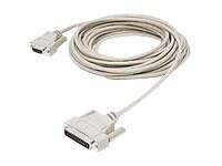 C2G 10ft DB25 to DB9 Serial RS232 Modem Cable - M/F