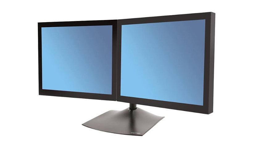 Ergotron DS100 stand - horizontal - for 2 LCD displays - black