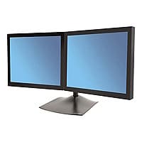 Ergotron DS100 stand - horizontal - for 2 LCD displays - black