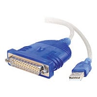C2G 6ft USB to Serial Adapter - USB to DB25 Serial RS232 Cable - M/M - adaptateur série - USB - RS-232