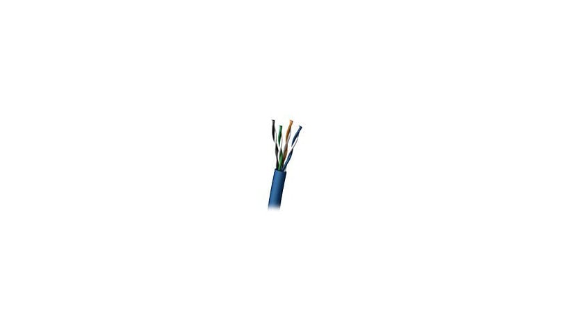 C2G 1000ft Cat5e Shielded (STP) Ethernet Cable with Solid Conductors - Cat5e Network Patch Cable - In Wall Rated - Blue