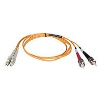Eaton Tripp Lite Series Duplex Multimode 62.5/125 Fiber Patch Cable (LC/ST), 1M (3 ft.) - patch cable - 1 m