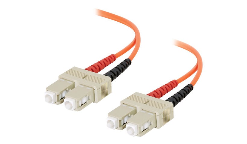 C2G 3m SC-SC 62.5/125 Duplex Multimode OM1 Fiber Cable - Orange - 10ft - pa