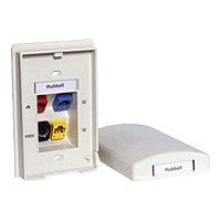 Hubbell Secure-IT Tamper-Resistant, 1-gang - faceplate