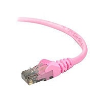 Belkin Cat6 3ft Pink Ethernet Patch Cable, UTP, 24 AWG, Snagless, Molded, RJ45, M/M, 3'