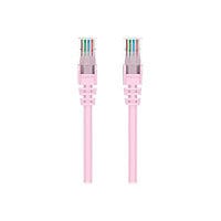 Belkin Cat6 25ft Pink Ethernet Patch Cable, UTP, 24 AWG, Snagless, Molded, RJ45, M/M, 25'