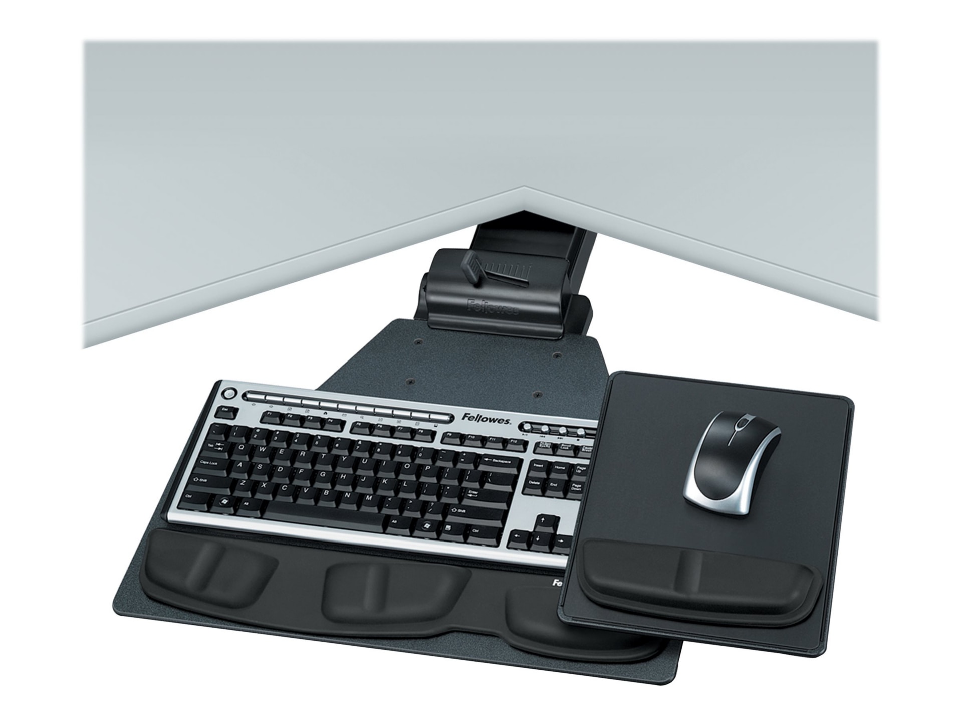 Fellowes Professional Series Corner Executive Keyboard Tray