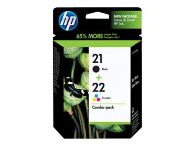 HP 21 (C9509FN) Black/22 Tri-color 2-pack Original Ink Cartridges