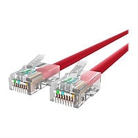 Belkin Cat6 6in Red Ethernet Patch Cable, No Boot, UTP, 24 AWG, RJ45, M/M, 6"