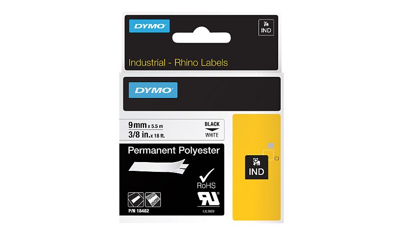 Dymo - permanent tape - 1 roll(s) - Roll (0.9 cm x 5.5 m)