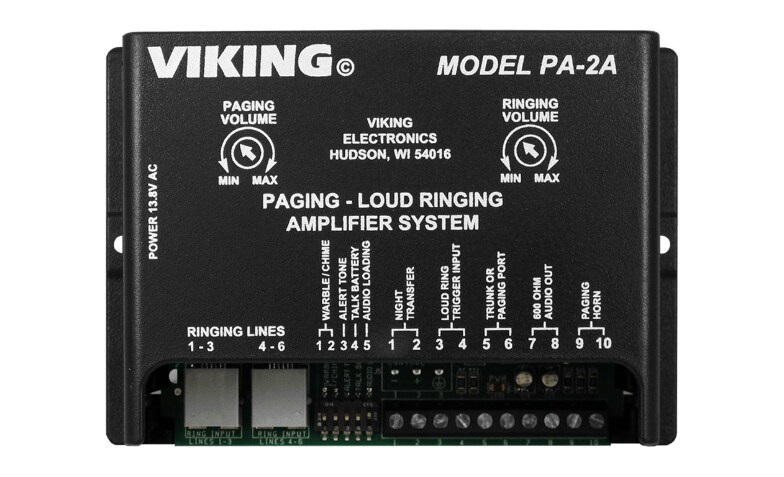 Viking PA-2A - paging amplifier / loud ringer for paging system - 2W