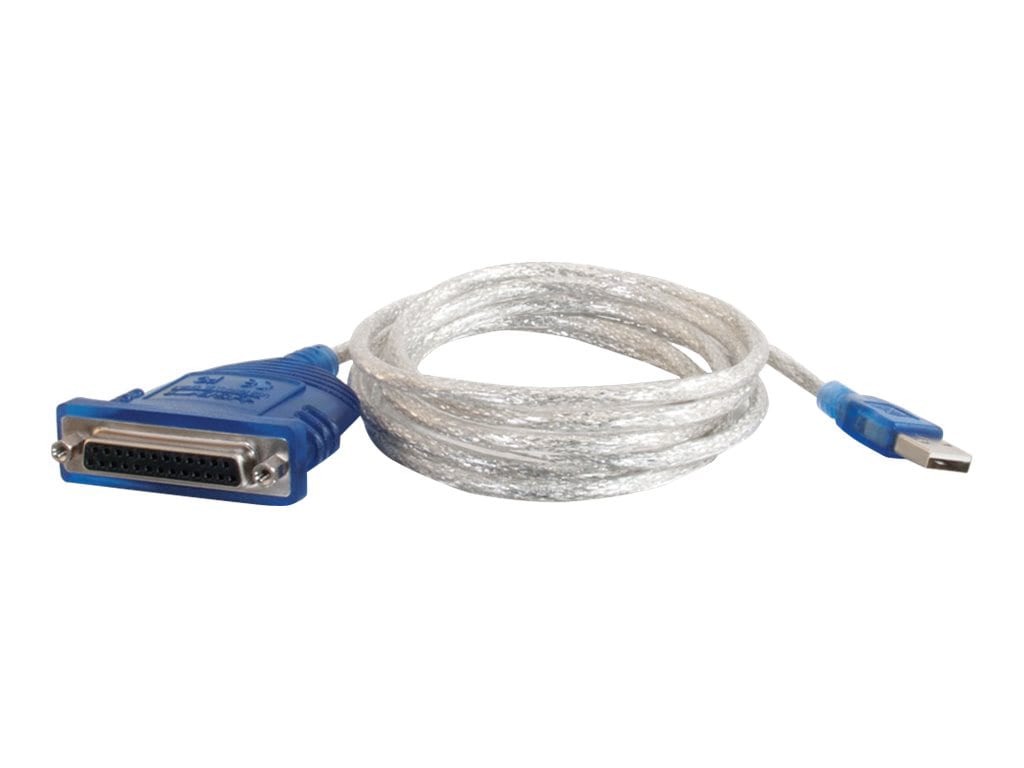 C2G 6ft USB to DB25 Parallel Printer Adapter Cable - 16899 - Adapters -