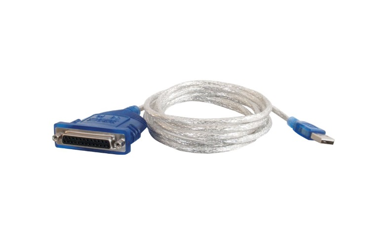 C2G 6ft USB to DB25 Parallel Printer Adapter Cable - 16899 - USB 