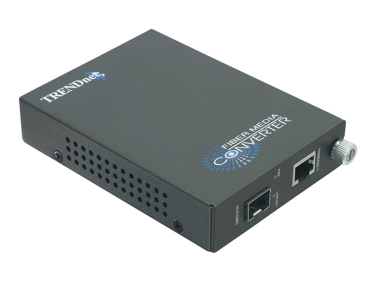 TRENDnet 1000Mbps TX to 1000BASE-SX/LX Fiber Converter
