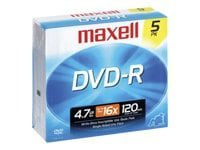 Maxell - DVD-R x 5 - 4.7 GB - storage media