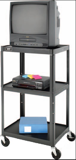 Da-Lite Pixmobile Fully Arc-welded cart with shelf