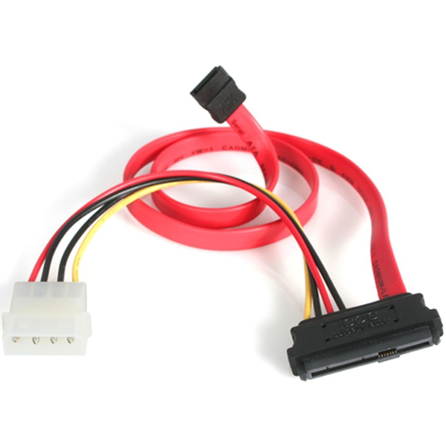StarTech S18in SAS 29 Pin to SATA Cable with LP4 Power
