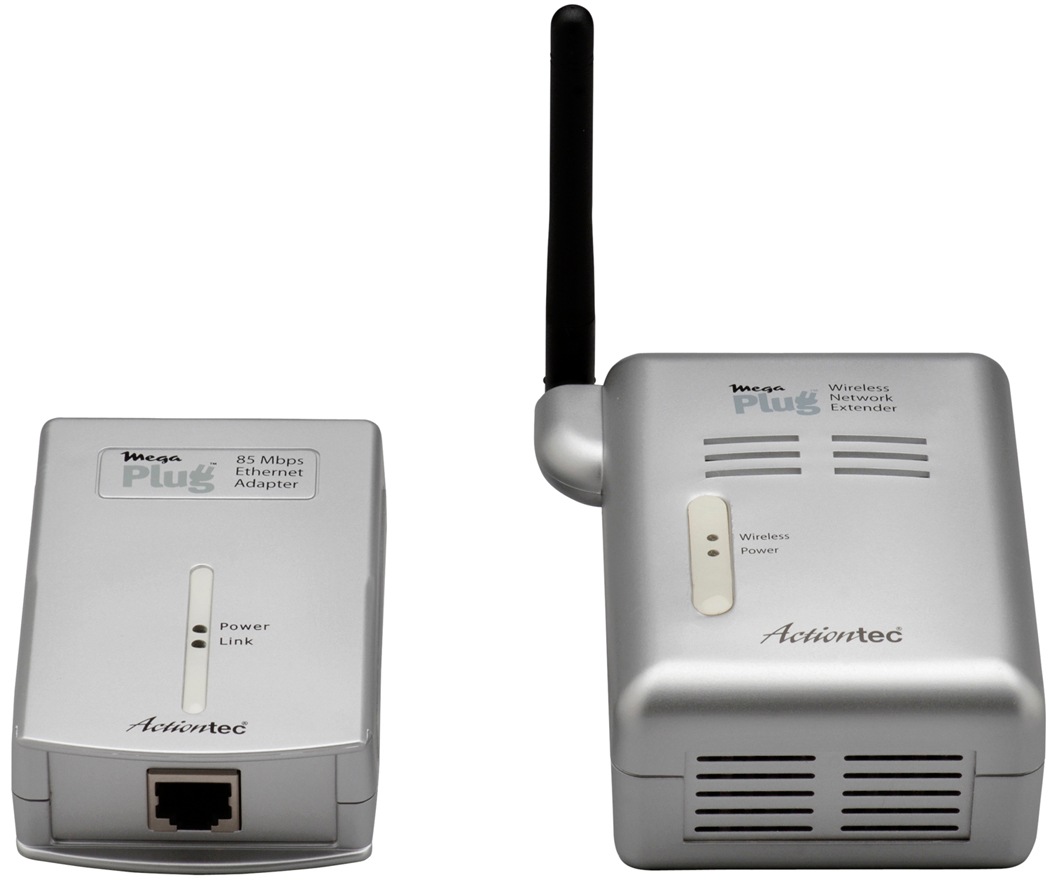 Actiontec Actiontec 85 Mbps Powerline Ethernet Adapter & Wireless Extender