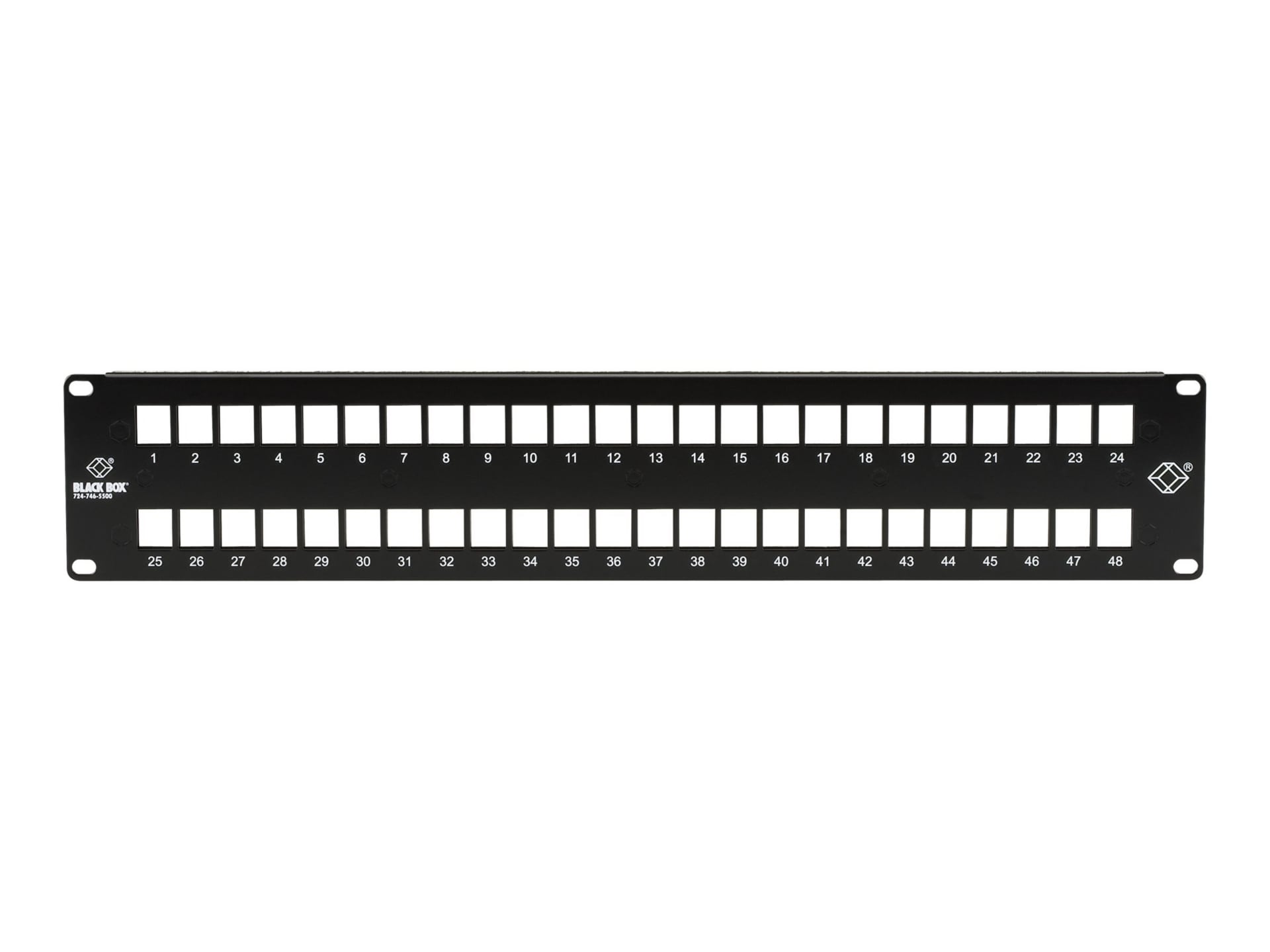 Black Box GigaStation2 High-Density Multimedia - patch panel - 2U