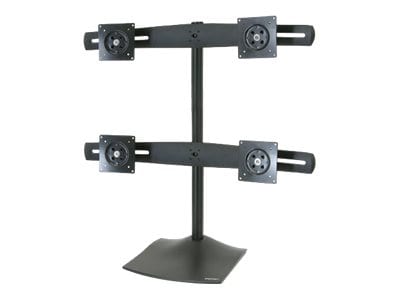 Ergotron DS100 Quad-Monitor Desk Stand stand - for 4 LCD displays - black