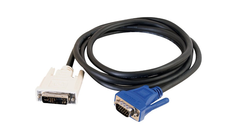 C2G 6.6ft DVI to VGA Video Adapter Cable - DVI-A to HD15 VGA - M/M - display cable - 2 m