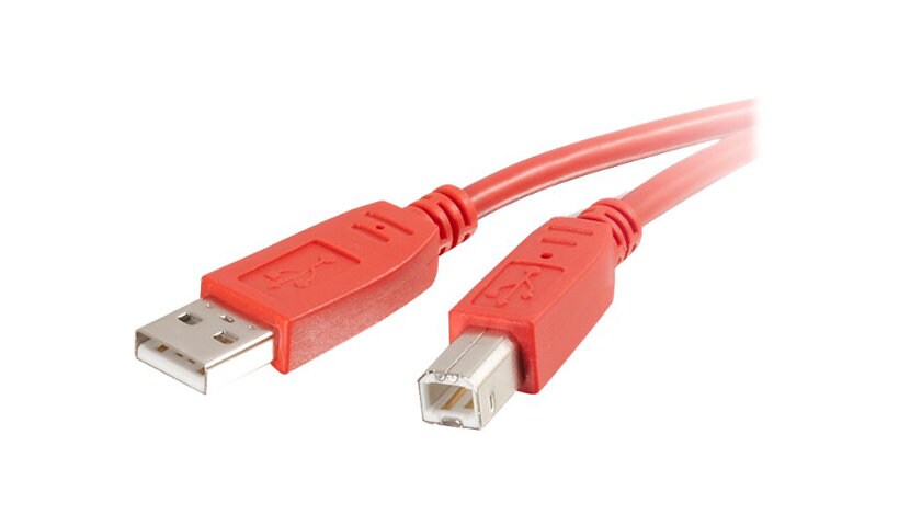 C2G Red 3m USB Cable - USB A to USB B - 10ft
