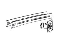 Ergotron DS100 Crossbar Extender, Long mounting component - for 2 LCD displ