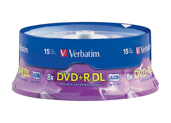 Verbatim - DVD+R DL x 15 - 8.5 GB - storage media