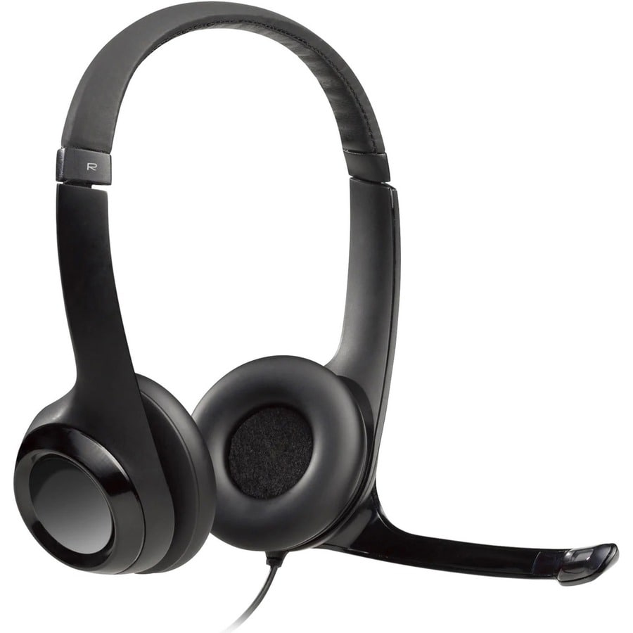 Logitech H390 USB Computer Headset - Black - 981-000014 - Wired