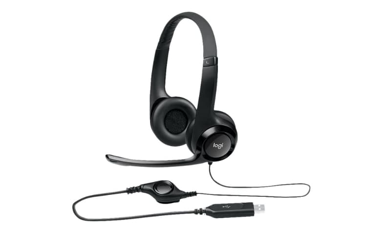 Piraat Dronken worden Overeenkomend Logitech USB Headset H390 - headset - 981-000014 - Wired Headsets - CDW.com