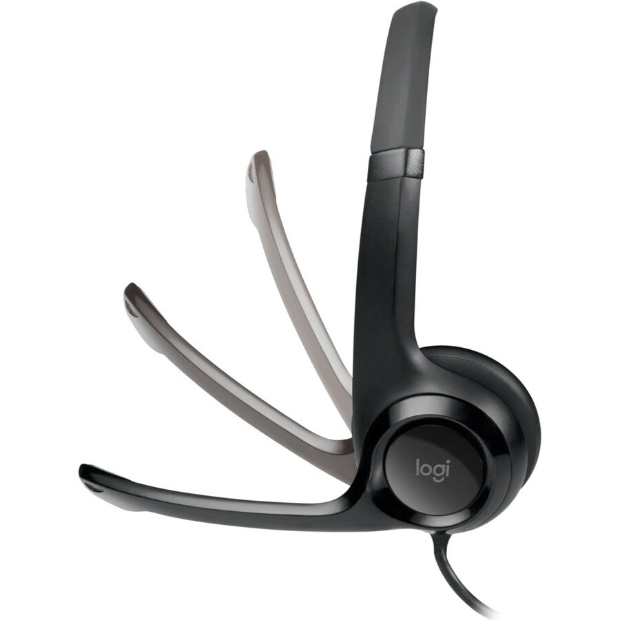 Thumbnail 3 of 11 for Logitech H390 Wired Headset for PC/Laptop, Stereo Headphones with Noise Cancelling Microphone, USB-A, In-Line Controls,