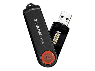 Transcend JetFlash 220 - USB flash drive (biometric) - 8 GB