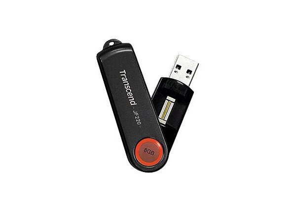 Transcend JetFlash 220 - USB flash drive (biometric) - 8 GB