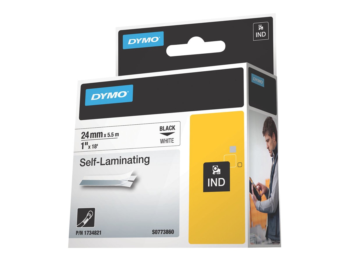 DYMO RhinoPRO Self Laminating - labels - 1 roll(s) - Roll (0.94 in x 18 ft)