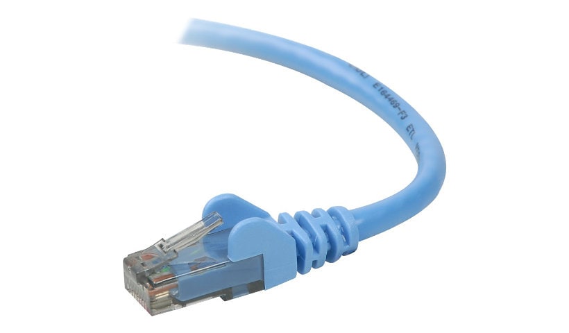 Belkin Cat6 16ft Blue Ethernet Patch Cable, UTP, 24 AWG, Snagless, Molded, RJ45, M/M, 16'