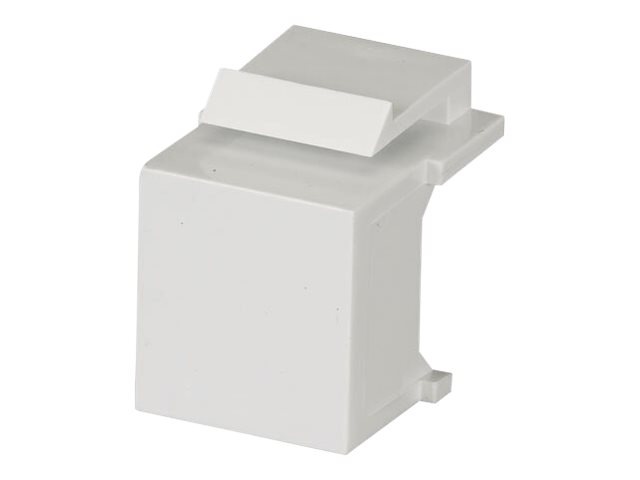 Black Box GigaStation 2, White Blank Insert For Keystone Wallplates 10-Pack