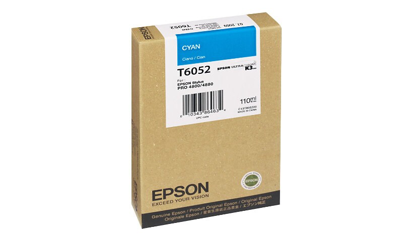 Epson T6052 Cyan Print Cartridge