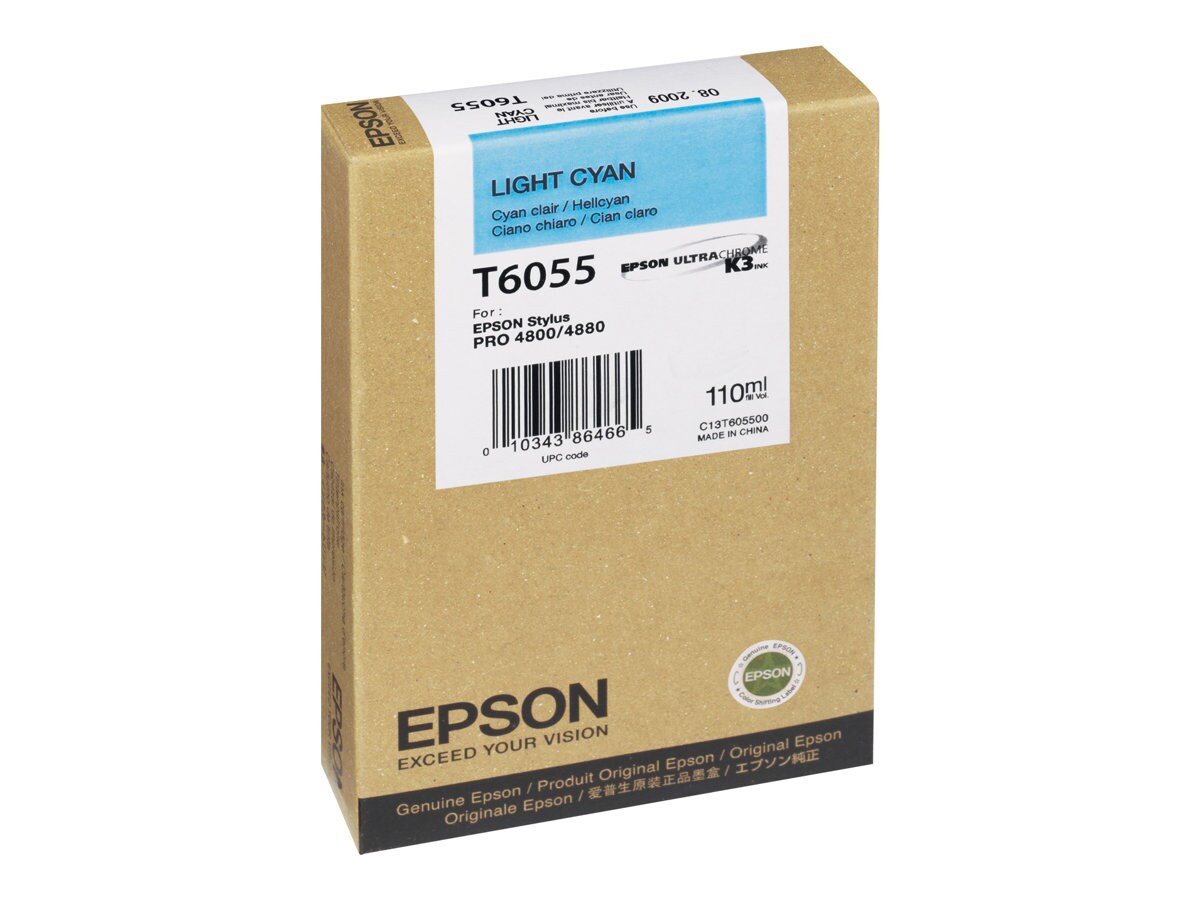 Epson T6055 Light Cyan Print Cartridge