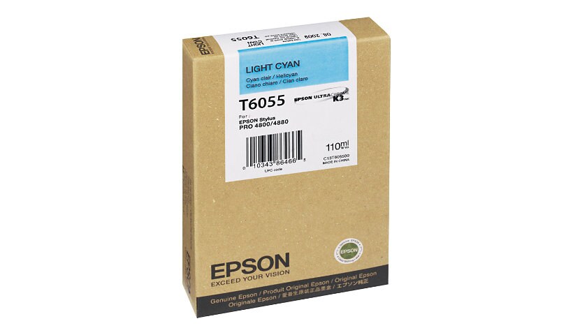 Epson T6055 Light Cyan Print Cartridge