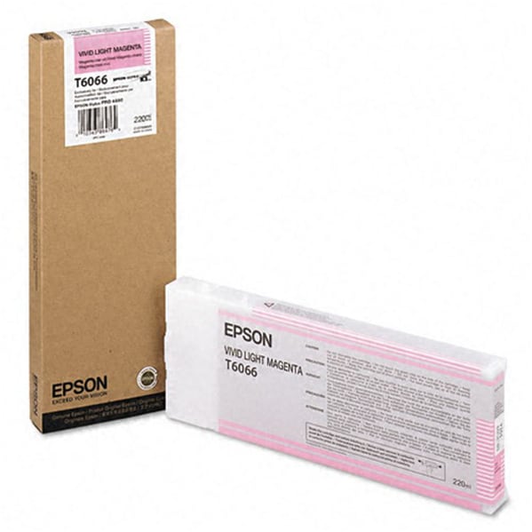 Epson T6066 - vivid light magenta - original - ink cartridge